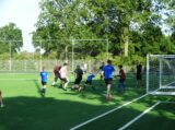 Laatste training S.K.N.W.K. JO10-1 van seizoen 2022-2023 (partijtje tegen de ouders) (71/165)